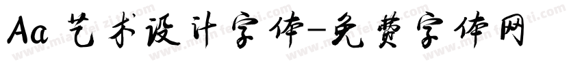 Aa 艺术设计字体字体转换